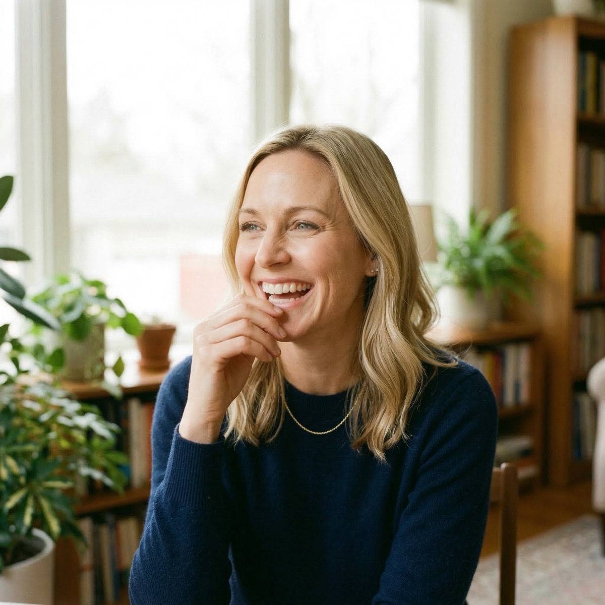 Faye Lennox laughing